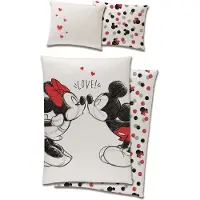 MCU Disney Minnie och Mickey Mouse sängkläder - 100 % bomull