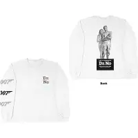 Ginza.se James Bond 007: Unisex Long Sleeve T-Shirt/Dr No (White) (Back Print) (Medium)
