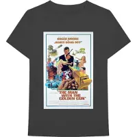 Ginza.se James Bond 007: Unisex T-Shirt/The Man With The Golden Gun Poster (Black) (Medium)