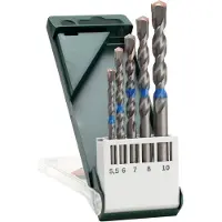 Bosch 2609255418 Betong-spiralborr set 5 delar 5.5 mm, 6 mm, 7 mm, 8 mm, 10 mm Cylinderskaft 1 set