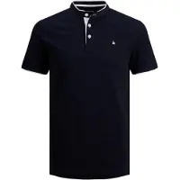 Jack & Jones T-shirt 'JJEPaulos' marinblå / vit
