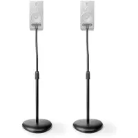 Nedis Högtalar Fäste | Kompatibel med: Universell | Golv | 4.5 | Height Adjustable | ABS / Stål | Svart