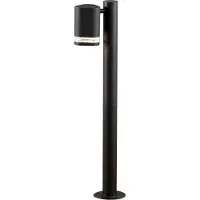 Konstsmide Pollare uthomus Modena, Svart, Aluminium / grå / zink, Modern, Utomhuslampa