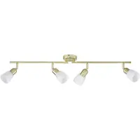 Brilliant Sofia 55331/18 Tak-spotlights LED E14 160 W Mässing, Alabaster