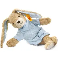 Steiff Gosedjur - Hoppande hare - 20 cm - Blue - - One Size - Gosedjur