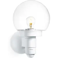 Steinel L 115 S 657413 Utomhusväggbelysning med rörelsedetektor Lågenergilampa, LED E27 60 W Vit