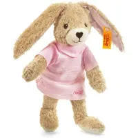 Steiff Gosedjur - Hoppande hare - 20 cm - Rosa - - One Size - Gosedjur