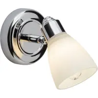 Brilliant Vägglampa Kensington, dimbar, Förkromad / silver, Badrum, Metall, Modern, Vägglampa, sänglampa, sänglampa vägg