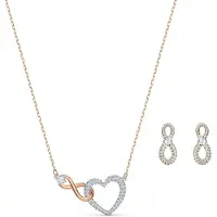 Swarovski Smyckeset 'Hyperbola' guld / silver / transparent