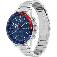 Tommy Hilfiger Bank herrklocka Silver 1791718