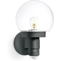 Steinel L 115 S, Väggbelysning för utomhusbruk, Antracit, Glas, Plast, IP44, Entré, Fasad, II
