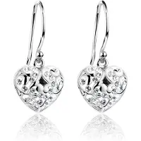 Nenalina Örhängen 'Heart' silver