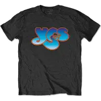 Ginza.se Yes: Unisex T-Shirt/Classic Blue Logo (Black) (Large)