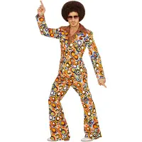 Widmann 70/80-tals kostym för vuxna: Groovy 70s Man Bubbles