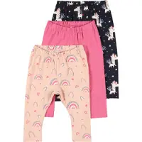 Name it Leggings - NbfDidina - 3-pack - Ibis Rose - - 68 - Leggings