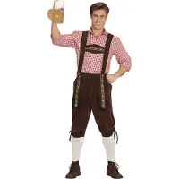Widmann Bayerska tyrolerbyxor mörkbrun