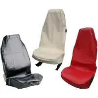 IWH 074010 Stolklädsel 1 st Konstläder Svart Förarsäte