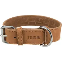 Trixie Leather Oiled Rustic Heartbeat Hundhalsband