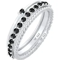 Elli Ring svart / silver