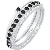 Elli Ring svart / silver
