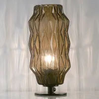 Selene Bordslampa Origami, Brun / rost, Vardagsrum / matsal, Glas, Design, Bordslampa