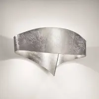 Selene LED vägglampa SCUDO, Aluminium / grå / zink, Hall, Metall, Modern, LED-vägglampa, vägglampa inomhus