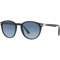 Persol Runda Unisex Svarta Azure Gradient Blå Solglasögon