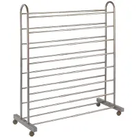 Wenko Expanderbar skohylla med hjul, 67-116cm