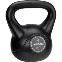 Avento Kettlebell 42KC-BLK gummerad 8 kg 42KC