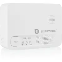 Smartwares FGA-13051 Kolmonoxid-detektor inkl. 5 års batteri batteri Detektering Kolmonoxid
