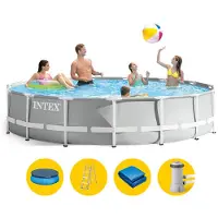 Steinbach Prisma Frame Round Above Ground With Filter Pool