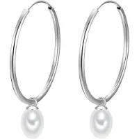 Glanzstücke Örhängen silver / pärlvit