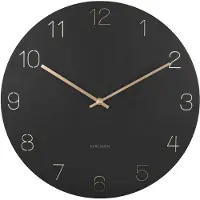 Karlsson Charm Engraved Numbers KA5762BK väggklocka 40 cm