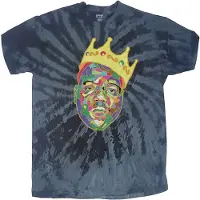 Ginza.se Biggie Smalls: Unisex T-Shirt/Crown (Blue) (Wash Collection) (XX-Large)