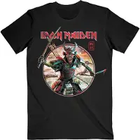 Ginza.se Iron Maiden: Unisex T-Shirt/Senjutsu Eddie Warrior Circle (Black) (Large)