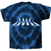 Ginza.se The Beatles: Unisex T-Shirt/Abbey Road Crossing Gradient (Blue) (Wash Collection) (X-Large)