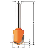 Cmt V-formad fräs ; S=6 mm; D=18 mm