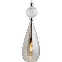 Ebb & Flow Glas pendellampa Smykke L, dimbar, Aluminium / grå / zink, Vardagsrum / matsal, Glas, Skandinavisk, Pendellampa