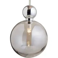 Ebb & Flow Glas pendellampa Uva L, dimbar, Aluminium / grå / zink, Vardagsrum / matsal, Glas, Skandinavisk, Pendellampa