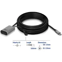 ACT USB-C M till USB-C F booster 5 m