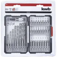 Kwb 108940 33 delar Borr- & bitssats Sten, Betong, Murverk 3 mm, 4 mm, 5 mm, 6 mm, 7 mm, 8 mm, 9 mm, 10 mm