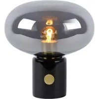 Lucide Bordslampa Charlize, Aluminium / grå / zink, Vardagsrum / matsal, Sten, Vintage, Bordslampa