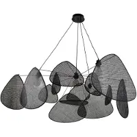 Market Set Design pendellampa Screen, dimbar, Svart, Vardagsrum / matsal, Trä, Design, Pendellampa