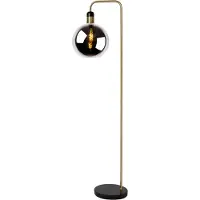 Lucide Golvlampa Julius, Svart, Vardagsrum / matsal, Glas, Modern, Golvlampa