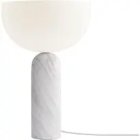 New Works Design bordslampa Kizu Small, Vitt / opal, Vardagsrum / matsal, Sten, Design, Bordslampa