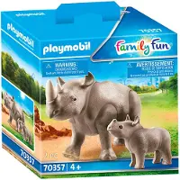 Playmobil Noshörning med Kalv