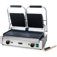 Hendi Kontaktgrill Dubbel Metall
