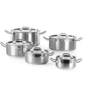 Hendi Profi Line låg kastrull med lock 48 l diameter 240 x 105 h Hendi 830406