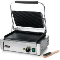 Hendi Panini Kontaktgrill Räfflad/räfflad