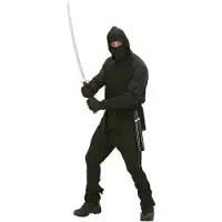Widmann Ninja Svart Maskeraddräkt - Large